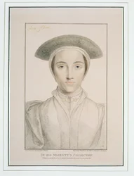 Porträt von Königin Anne von Kleve (1515-57) graviert von Francesco Bartolozzi (1727-1815) veröffentlicht 1796