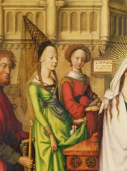 Detail der Darstellung Christi im Tempel, 1500