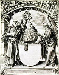 Entwurf für eine Glasmalerei, ca. 1520