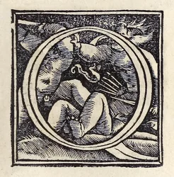 Illuminierte „O“ aus der dritten Basler Ausgabe von 