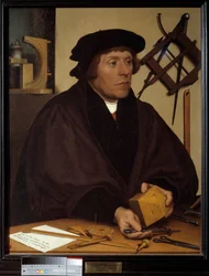 Porträt von Nicolas Kratzer (1487-1550), Astronom von Heinrich VIII. Gemälde von Hans Holbein dem Jüngeren (1497-1543). 16. Jahrhundert