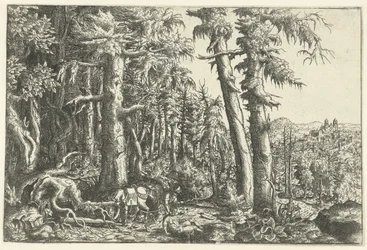Landschaft mit barmherzigem Samariter