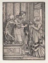 Die Gräfin, aus Der Totentanz, ca. 1526, veröffentlicht 1538