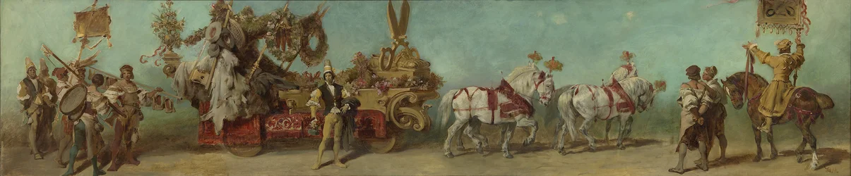 Entwurf zum Festzug 1879 - Die Bekleidungsindustrie