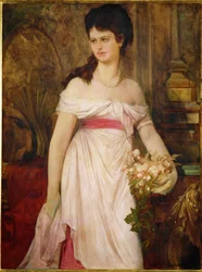 Dame in Weiß