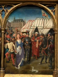 Detail des Reliquiars der Heiligen Ursula