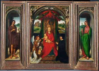 Johannesaltärchen, kleiner Altar für die Heiligen Johannes der Täufer und Johannes der Evangelist