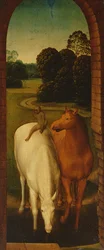 Zwei Pferde in einer Landschaft