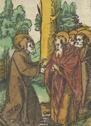 Christus lehrt die Jünger, 1, aus Das Plenarium, 1517