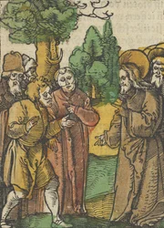 Christus und die Pharisäer, aus Das Plenarium, 1517
