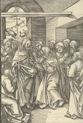 Der Unglaube des Thomas, aus Speculum passionis domini nostri Ihesu Christi