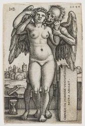 Der Tod ergreift eine Frau