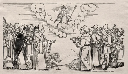 Streit zwischen Luther und einem katholischen Theologen