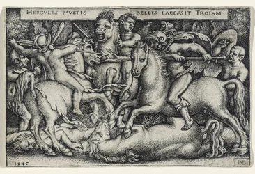Herkules kämpft gegen die Trojaner, 1545
