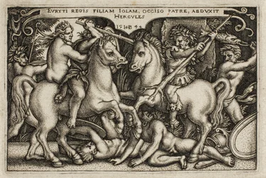 Herkules und Iole, aus Die Arbeiten des Herkules