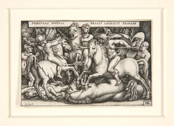 Herkules besiegt die Trojaner