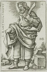 St. Bartholomäus, Platte 6 aus Die zwölf Apostel