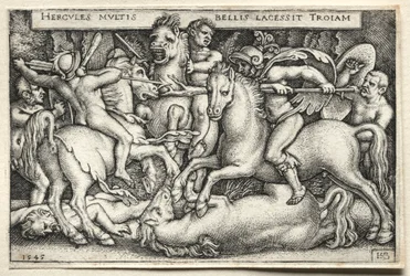 Die Arbeiten des Herkules: Herkules erobert Troja, 1545