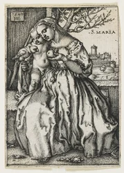 Jungfrau und Kind mit einem Papagei, 1549