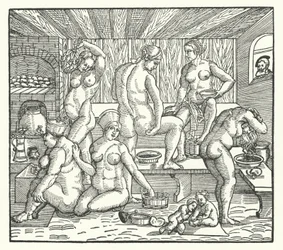 Frauen beim Baden