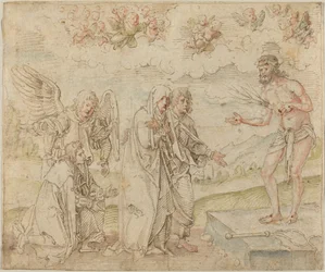 Maria und Johannes vor dem Schmerzensmann