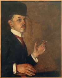 Selbstbildnis mit Zigarette