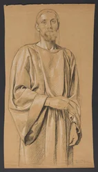 Christus stehend dargestellt, en face