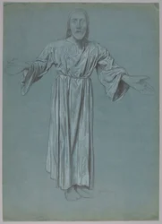 Christus mit ausgebreiteten Armen (Vorder- und Rückseite)