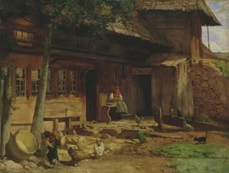 Das Elternhaus in Bernau, 1866