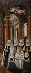 Die Familie von Julius von Braunschweig-Lüneburg und Hedwig von Brandenburg (Flügel des Epitaph-Altarbildes)