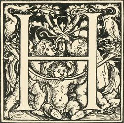 H - Ein Alphabet von Hans Weiditz, c1520-1521, 1908