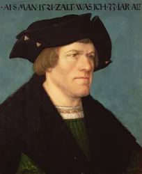 Porträt eines glatt rasierten Mannes, 1521
