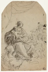 Madonna mit Kind und den Heiligen Elisabeth, Johannes und Anna