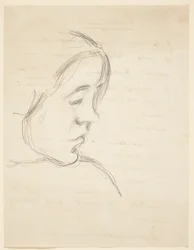 Porträt von Bodil, der Schwester des Künstlers