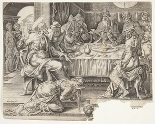 Selig sind, die da hungert und dürstet nach der Gerechtigkeit. Die Darstellung im Tempel