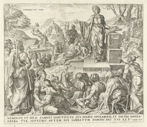 Mann sammelt Holz am Sabbat Die zehn Gebote (Serientitel)