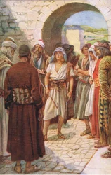 David vor Samuel gerufen, Illustration aus Bilder, die lehren Die Kronenserie, 1920