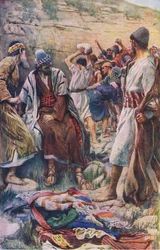 Der Tod des Stephanus, Illustration aus Harold Copping Bilder: Die Kronen-Serie, ca. 1920er