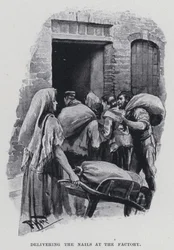 Lieferung der Nägel an die Fabrik
