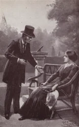 Illustration für Das Geheimnis von Edwin Drood von Charles Dickens (Lithografie)