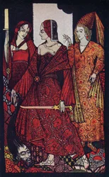 Königinnen, die die Moore von Glanna durchstachen, Judith aus der Heiligen Schrift und Glorianna, 1910