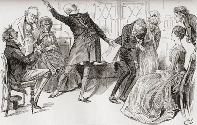 Mr. Micawber erreicht den Sturz von Heep