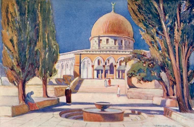 Der Felsendom auf dem Tempelberg, Jerusalem, Palästina, um 1910, aus Ein Buch des modernen Palästina von Richard Penlake, veröffentlicht um 1910