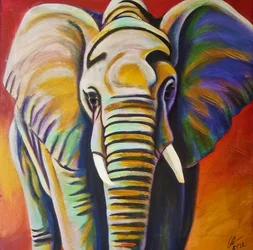Bunter Elefant