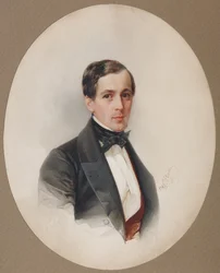 Porträt von Fjodor Nikolajewitsch Chelischtschew, 1851