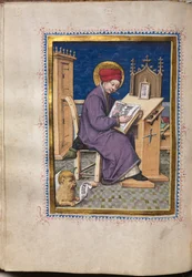 Evangelienbuch mit Evangelistenporträts: Heiliger Markus, ca. 1480