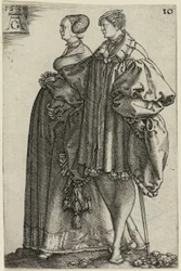 Tanzendes Paar, Platte zehn aus Die großen Hochzeits-Tänzer