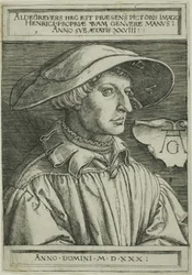 Heinrich Aldegrever, 28 Jahre alt