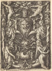 Ornament mit Maske