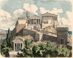 Antikes Griechenland: Athen, Akropolis - Parthenon